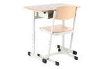 Aufstellung Tisch Titan + 2 Stuhl Saxana - höhenverstellbar