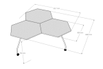 Tisch Hexagon