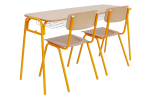 Aufstellung Tisch + 2x Stuhl Klasik