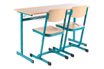 Aufstellung Tisch Tau + 2x Stuhl Lava