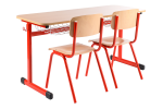 Aufstellung Tisch Titan + 2x Stuhl Klasik